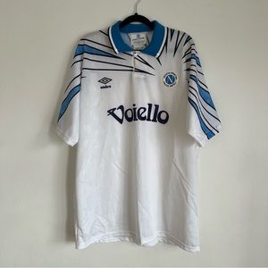 NAPOLI 1991-1993 ORIGINAL AWAY UMBRO JERSEY  Size L  EUC